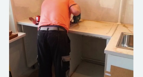 Сборка кухонного гарнитура. Кизляр